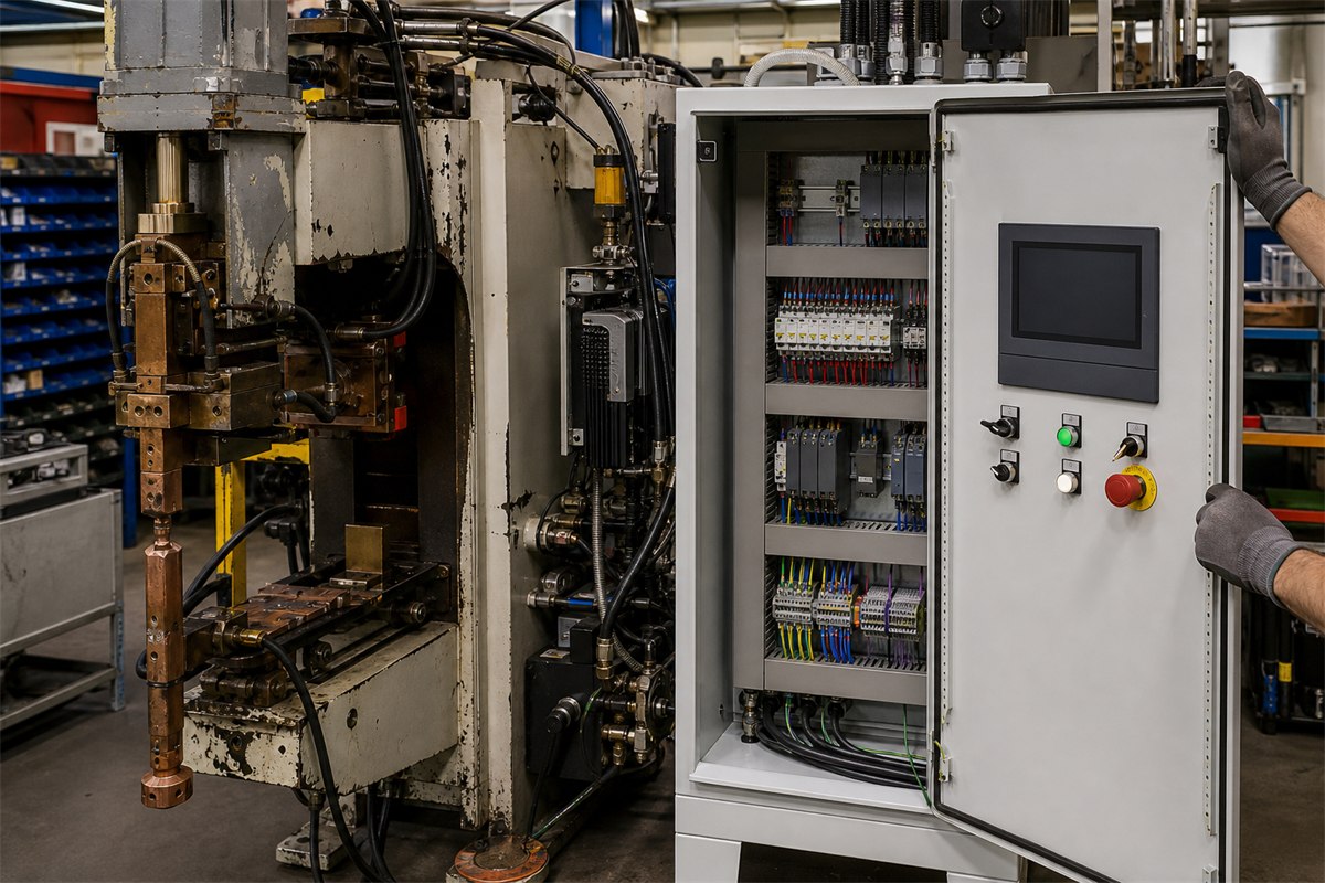 Control system upgrades and retrofits for existing welding equipment